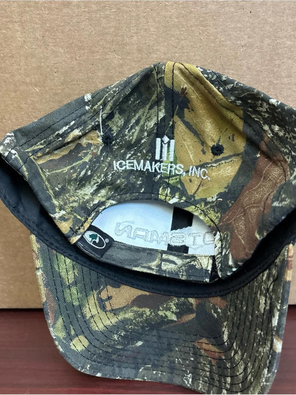 Scotsman Strapback Hat Baseball Cap Camo Refrigeration Ice Machines Mossy Oak